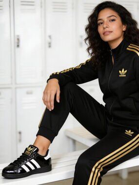 Adidas Women’s Originals Superstar II Shoes JS4009 Size 8 Black Leather Classic
